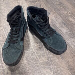 Women’s Green Suede’s Vans High-Top Sneakers Sk8 Hi